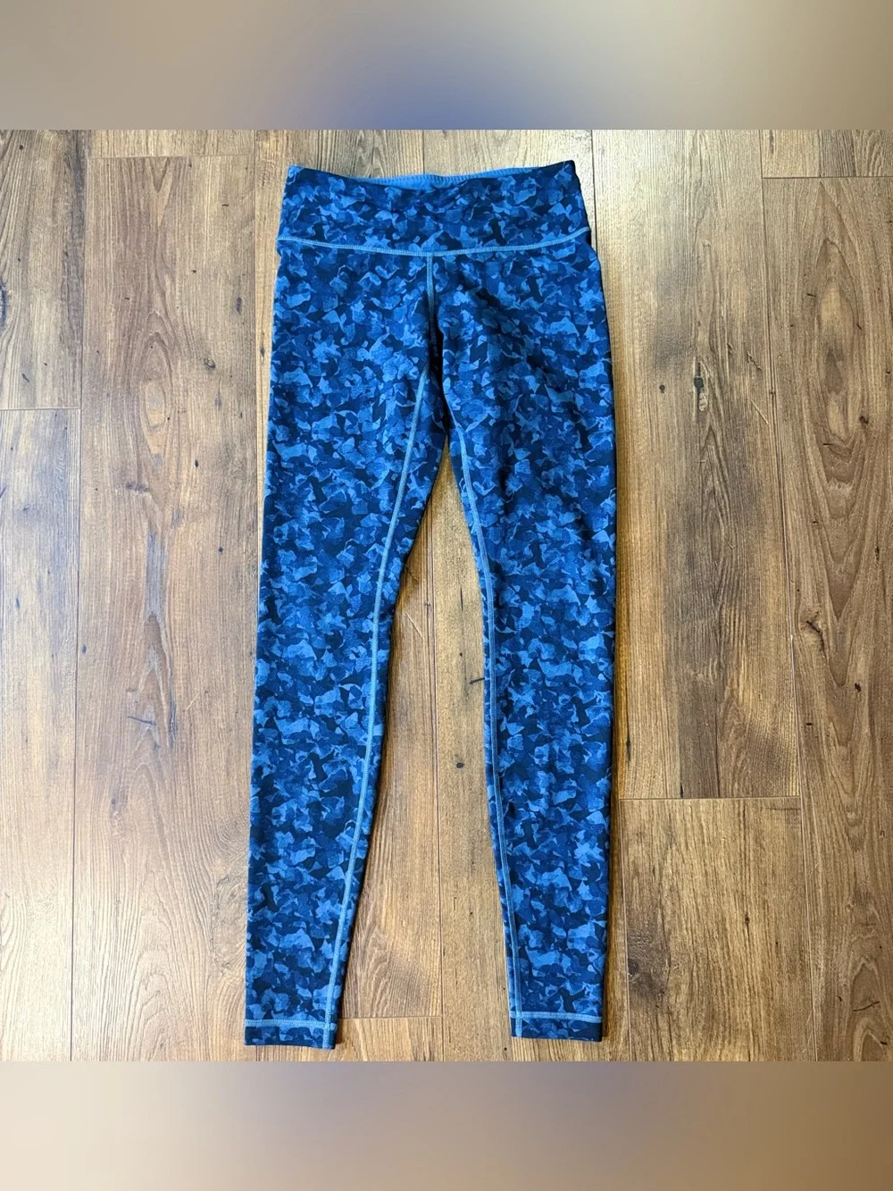 Lululemon Women’s Wunder Under Full On Legging Mystic Jungle Hawk Harbor Blue 6